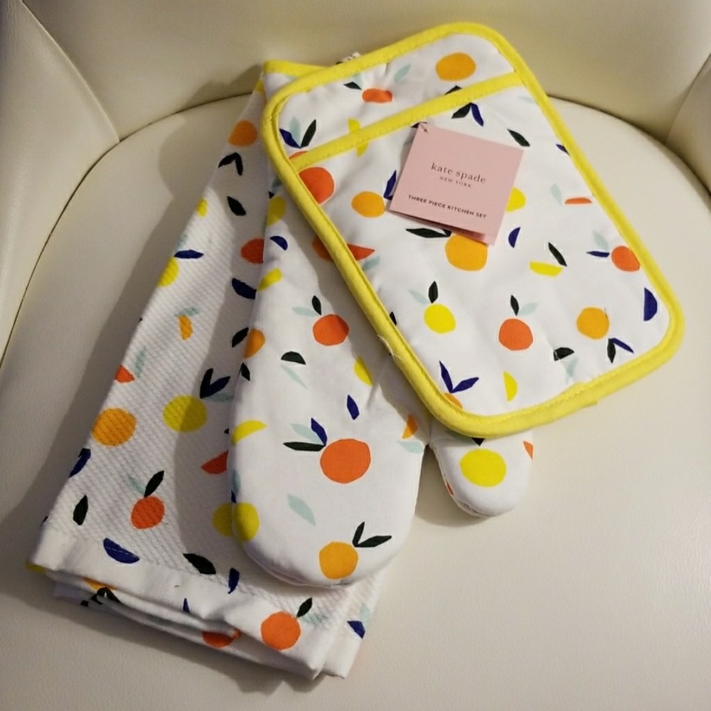 Kate spade scattered citrus kitchen set - Picture 3 of 4